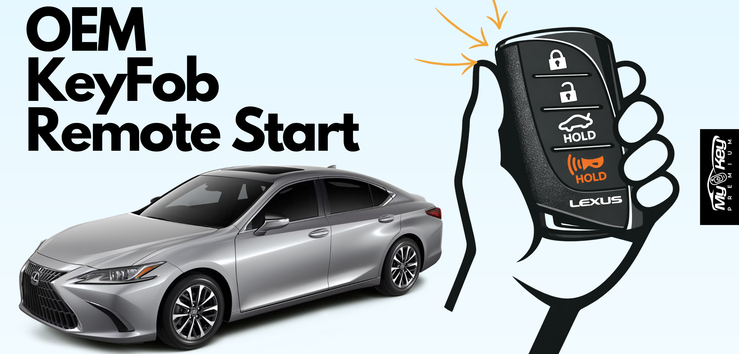 2013-2025 Lexus Es OEM key fob Remote starter