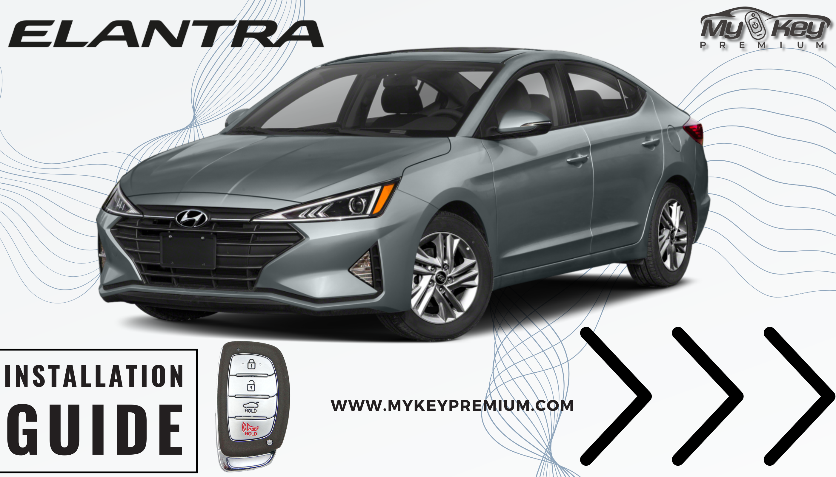 2019-2020 hyundai elantra ad remote engine start plug and play oem key fob