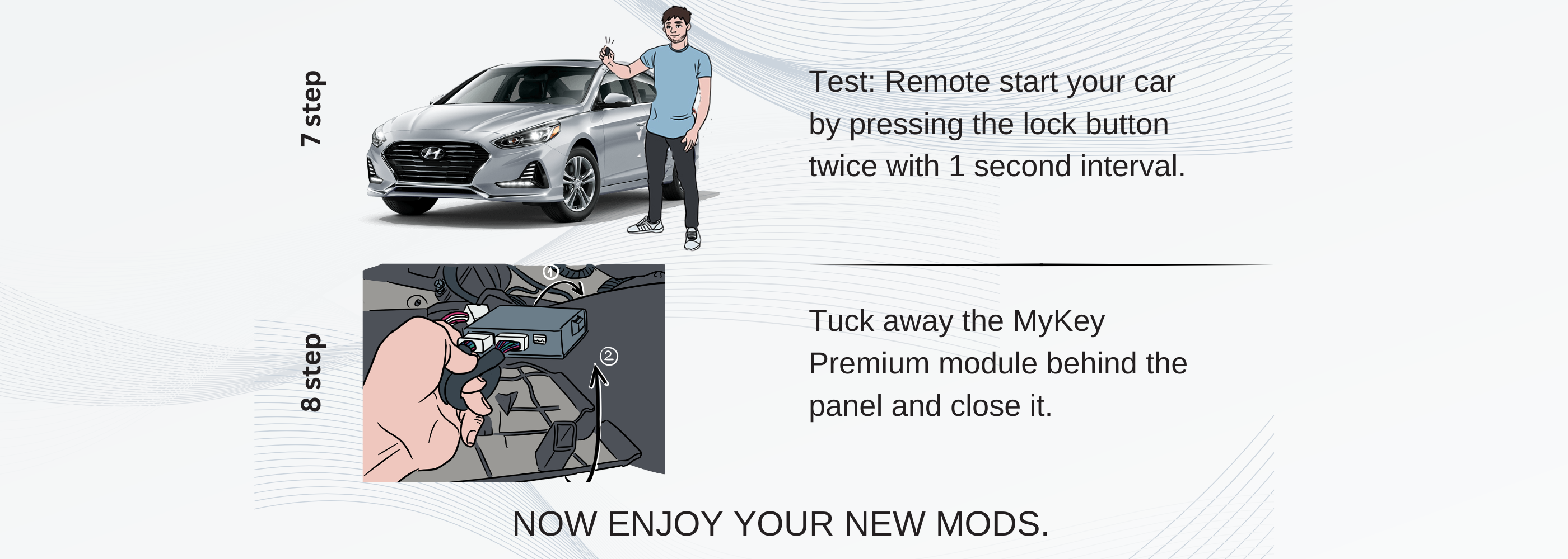 2018-2019 Hyundai Sonata LF Facelift remote start kit plug and play installation
