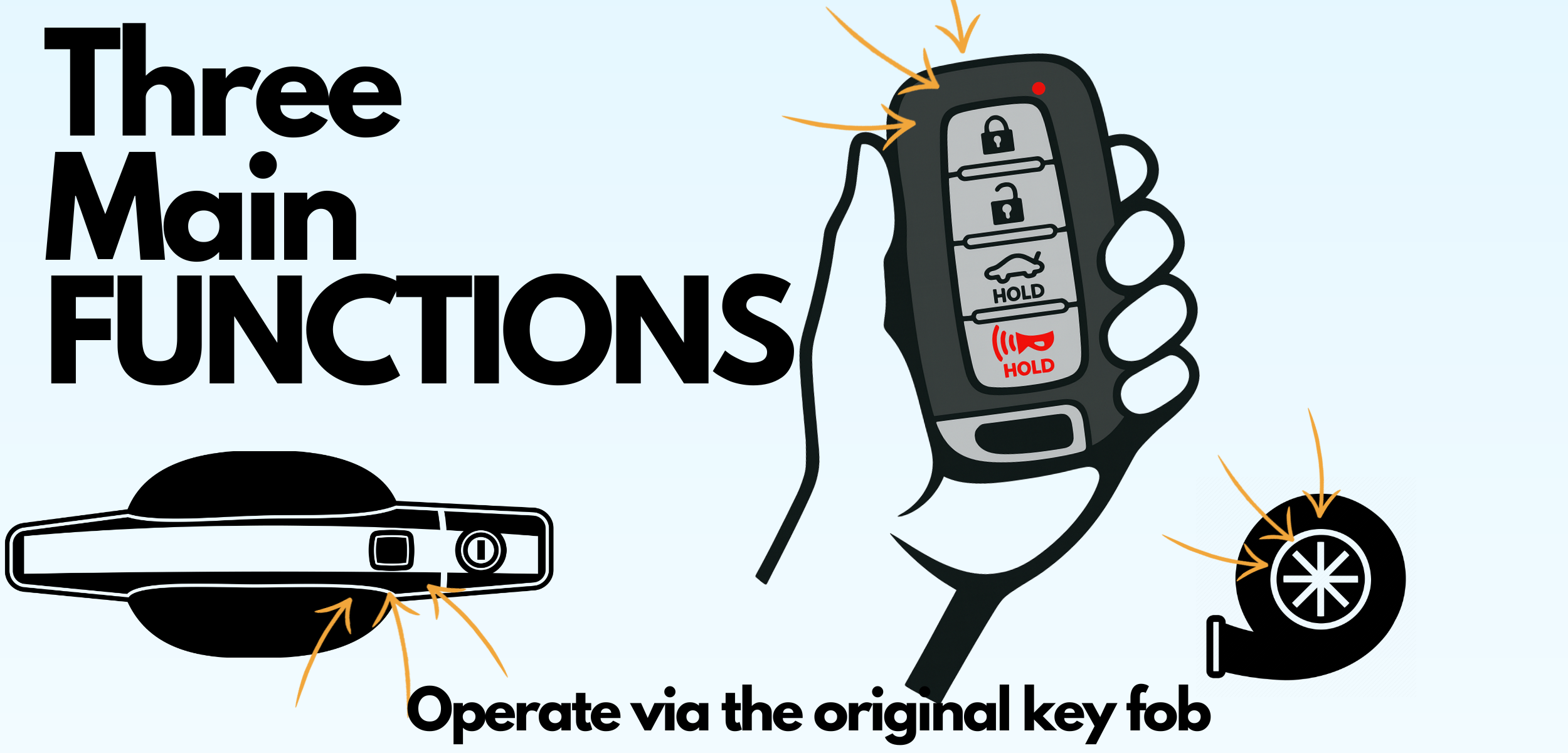 hyundai sonata yf 2011-2014 remote starter oem key fob