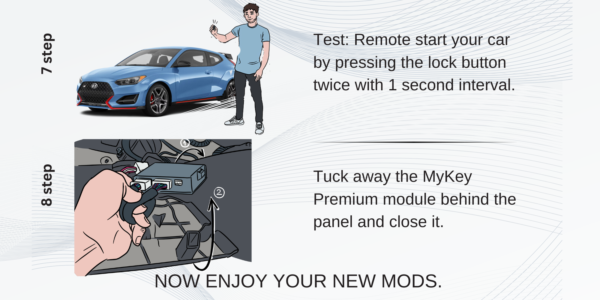 Hyundai Veloster (2019-2022) Remote Start Kit – Plug & Play installation guide part 4