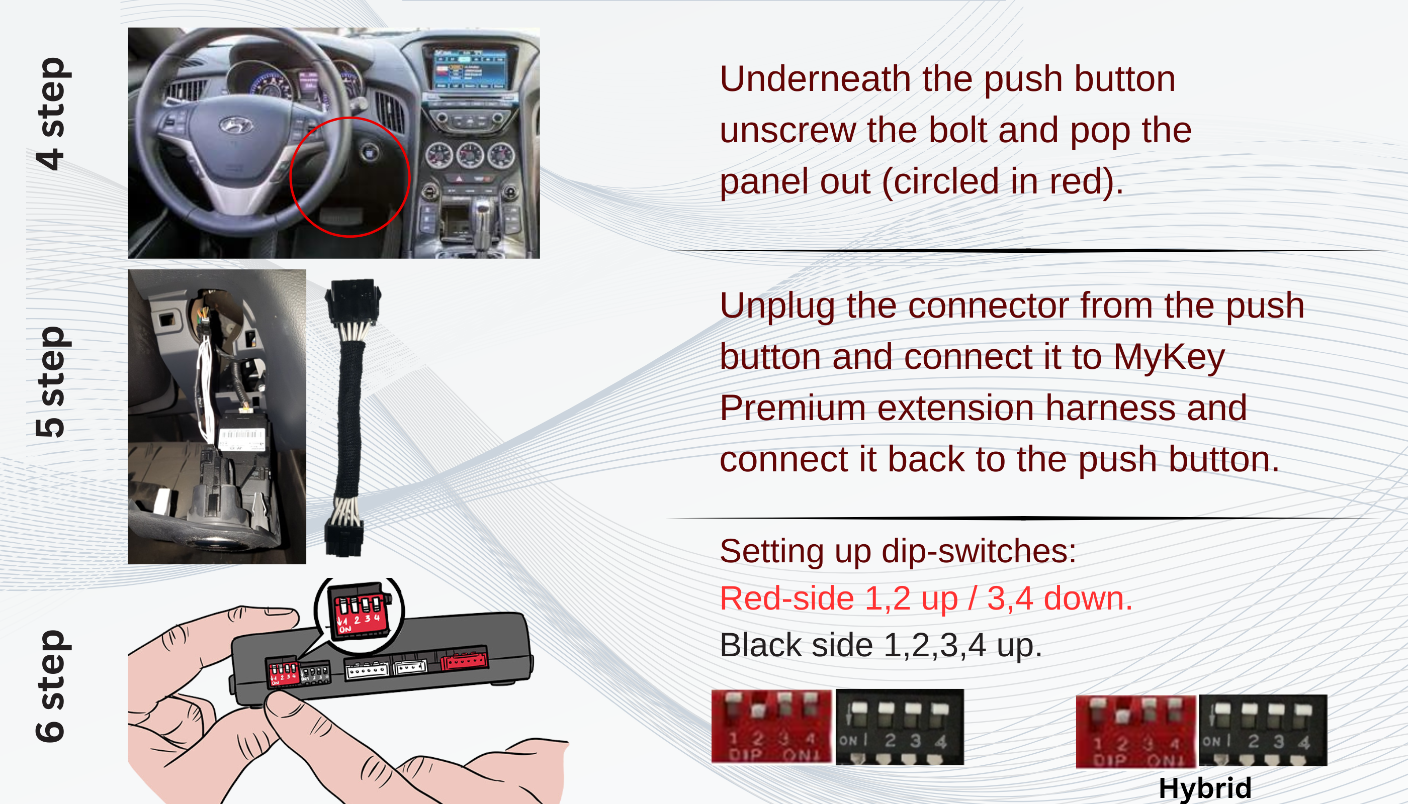 Hyundai sonata YF 2012-2014 Key fob Remote Engine plug and play installation auto starter installation guide My Key Premium 3rd part