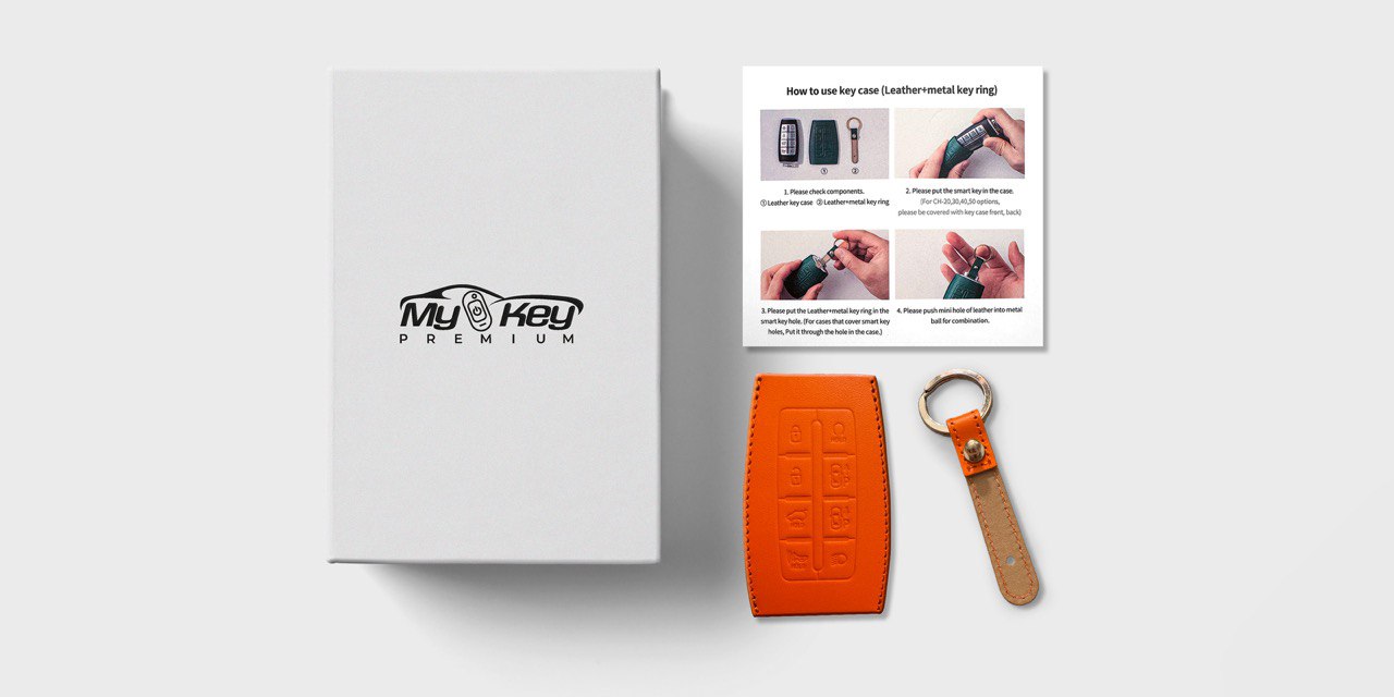 LeathAura Premium Leather Car Key cases for Hyundai and Kia Genesis