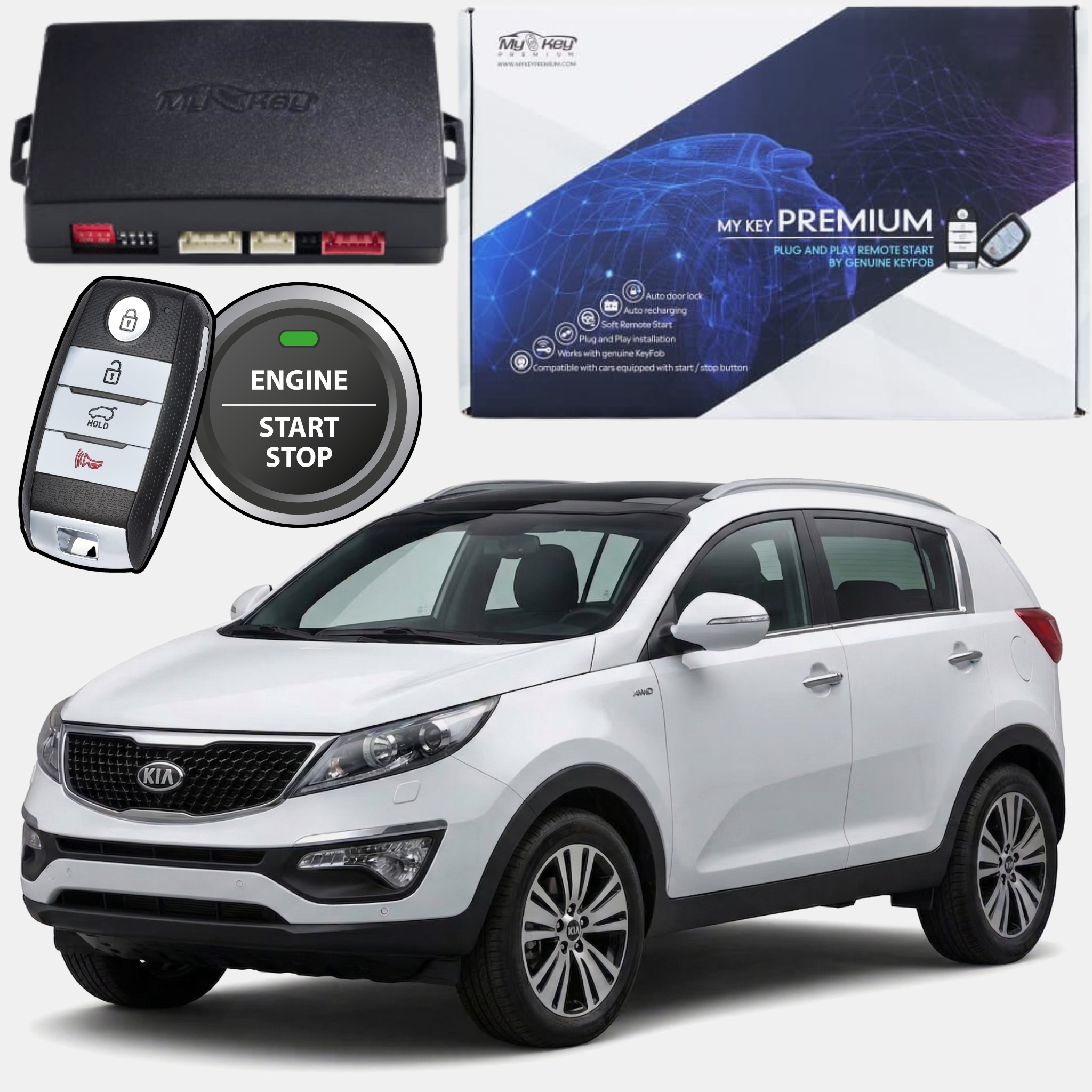 مشغل سيارة كيا سبورتاج عن بعد