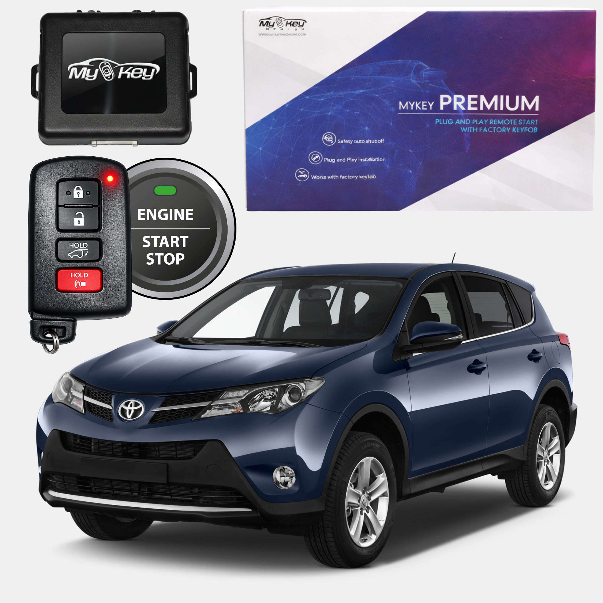 Toyota RAV4 XA40 (2013-2018) Remote Start Kit – Plug & Play