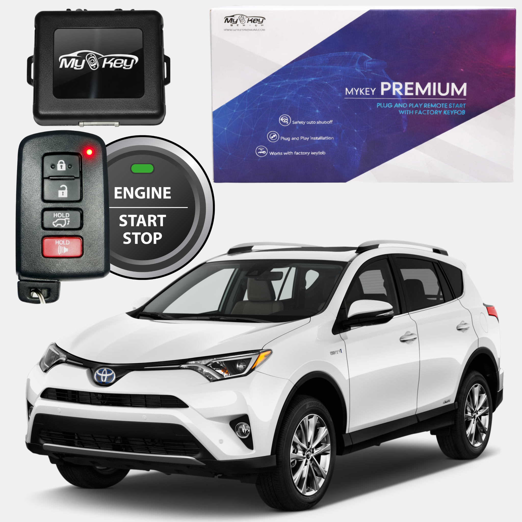 Toyota RAV4 XA40 (2016-2018) Remote Start Kit – Plug & Play
