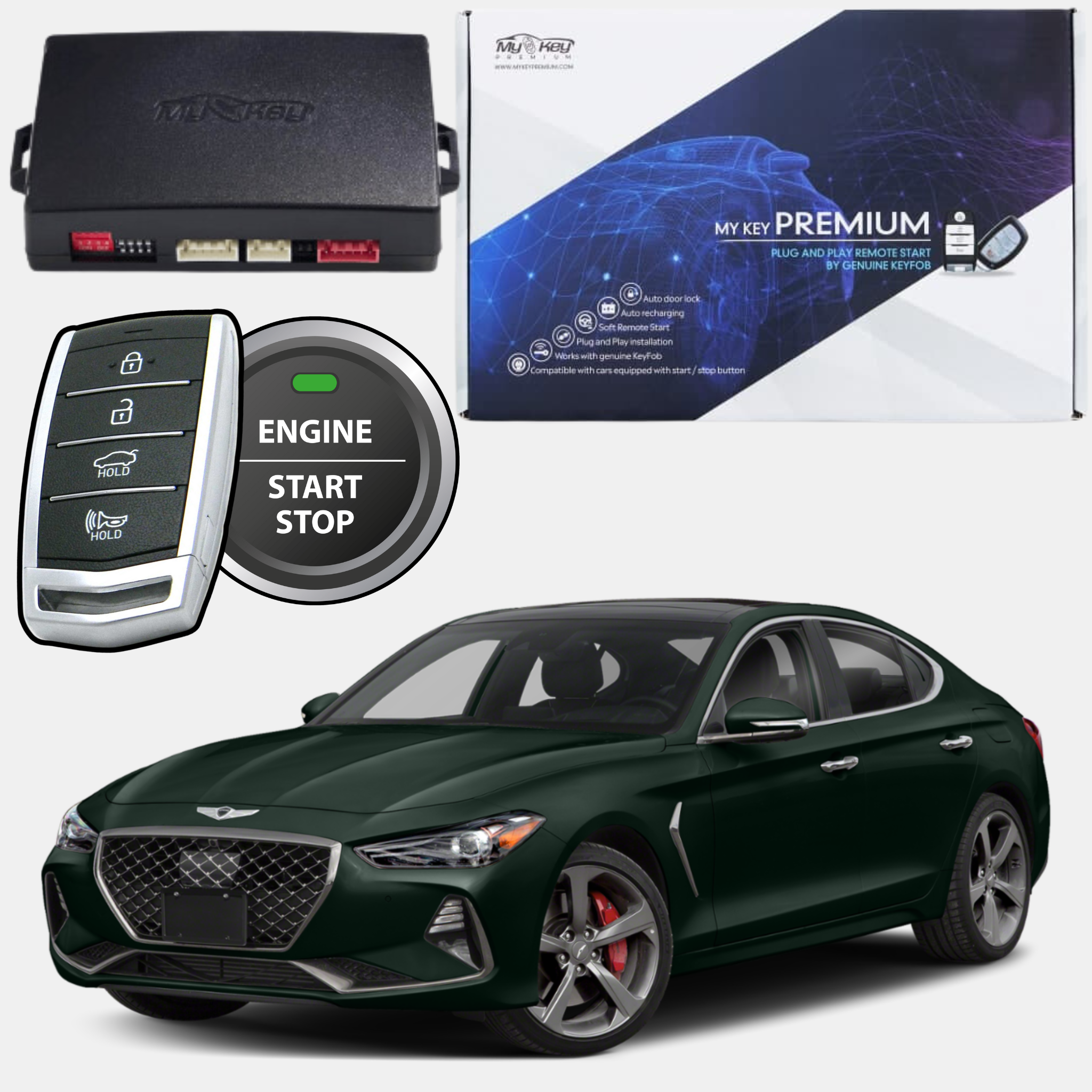 Genesis G70 Engine Auto Remote Starter - MyKeyPremium