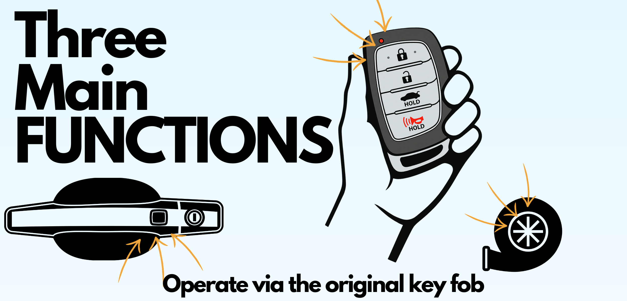 hyundai sonata lf facelift 2018-2019 remote start plug and play oem key fob