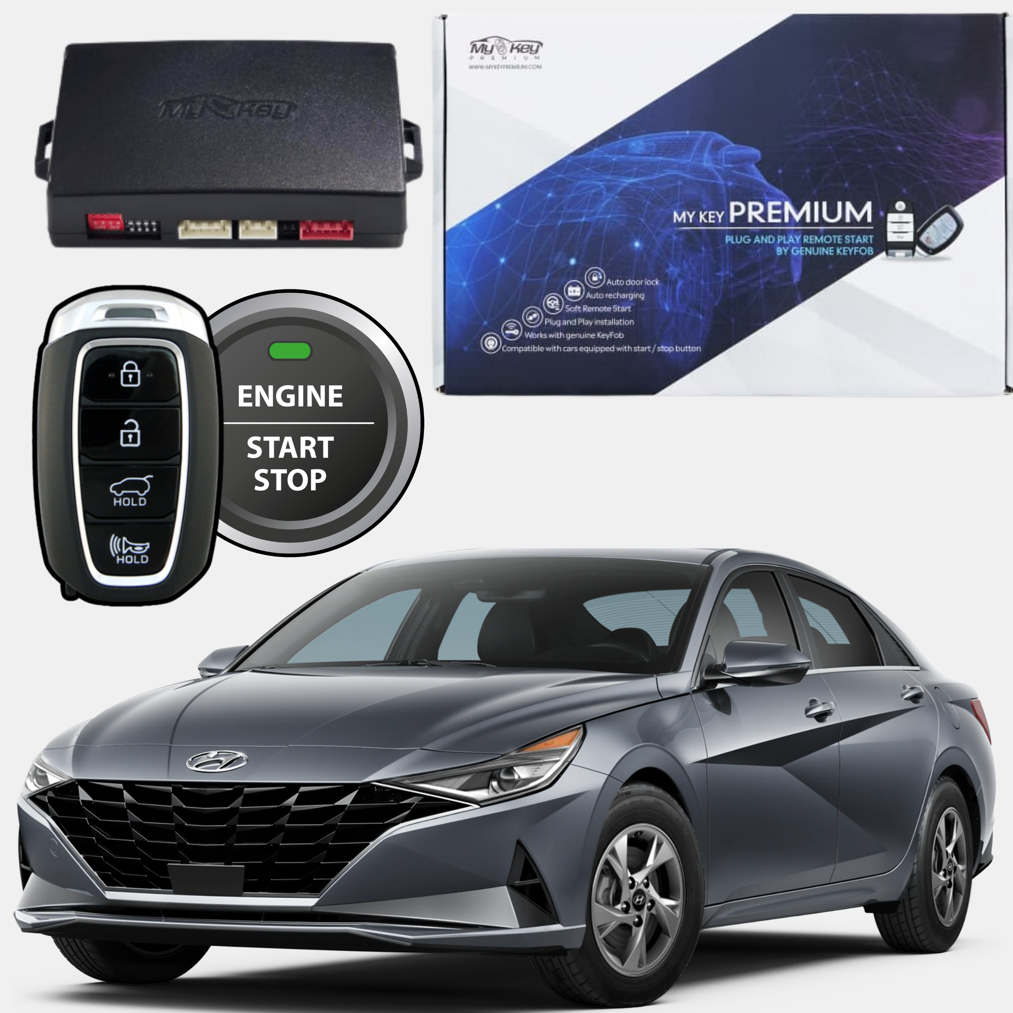 hyundai elantra cn7 remote engine starter 2020-2023