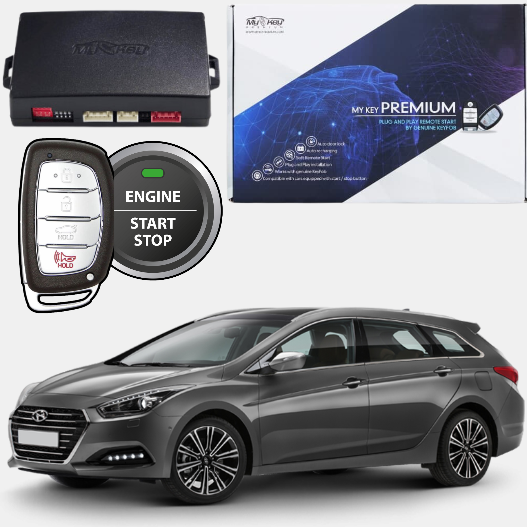 Hyundai i40 Remote Starter | MyKeyPremium Hatchback 2015-2019
