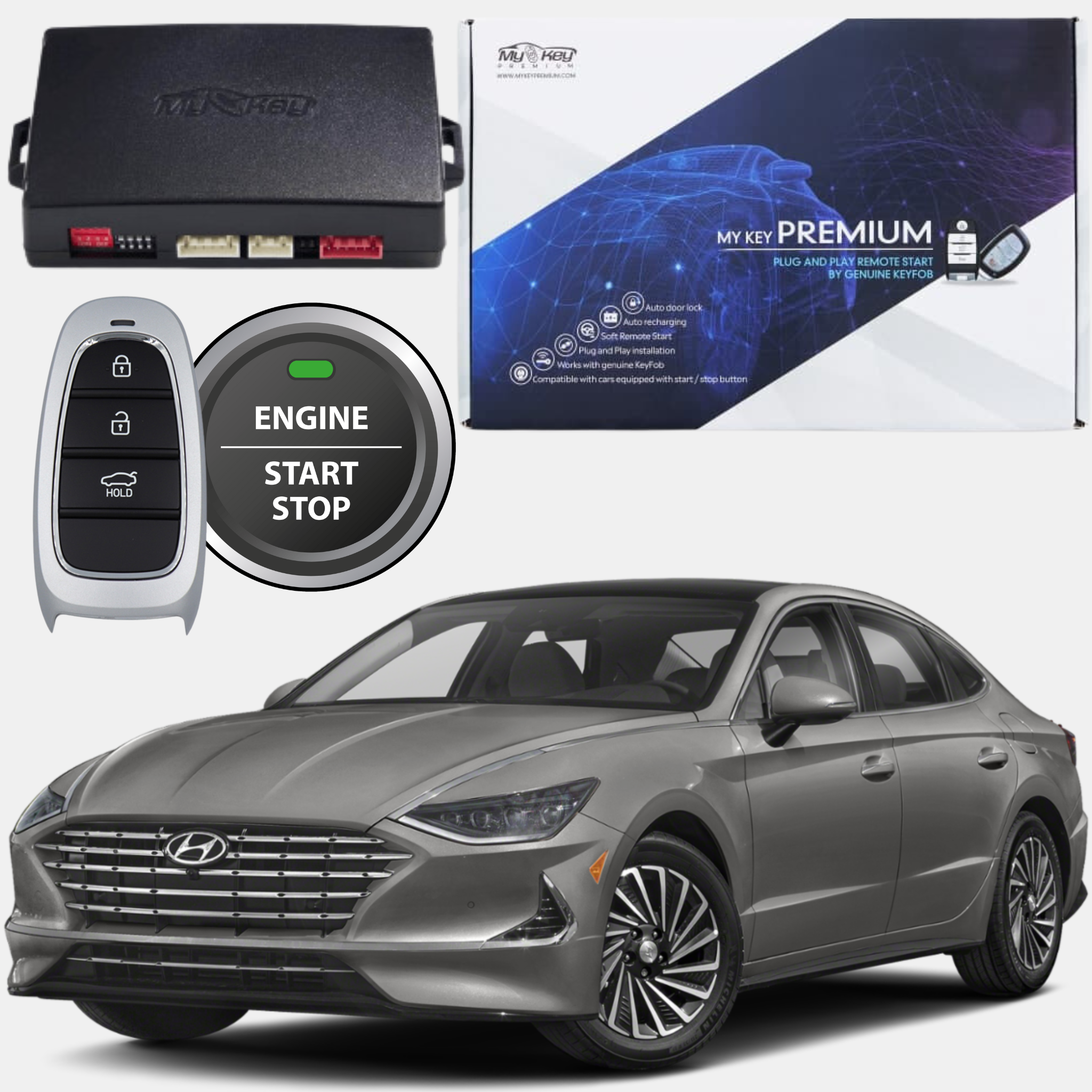 Hyundai Sonata 2020 2023 Remote Starter kit