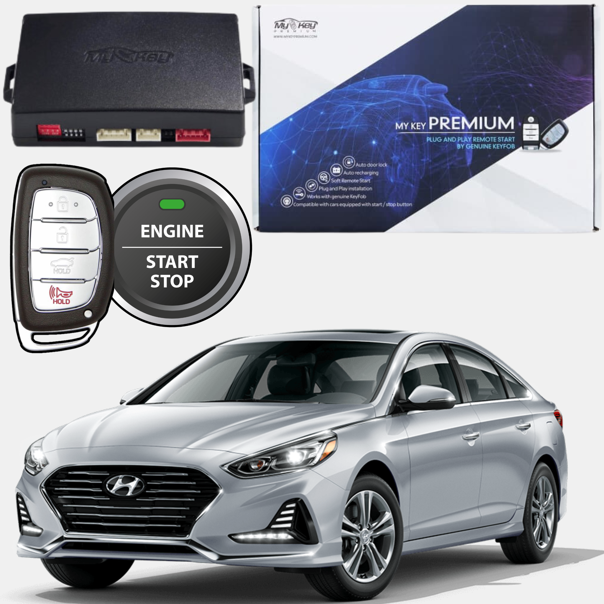 Hyundai Sonata [2019~2020] Remote Auto Starter kit