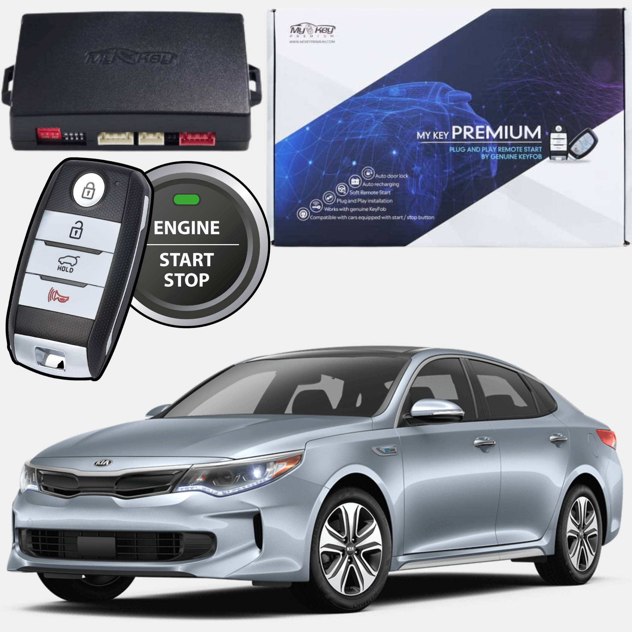 kia optima jf hybrind remote engine starter kit 