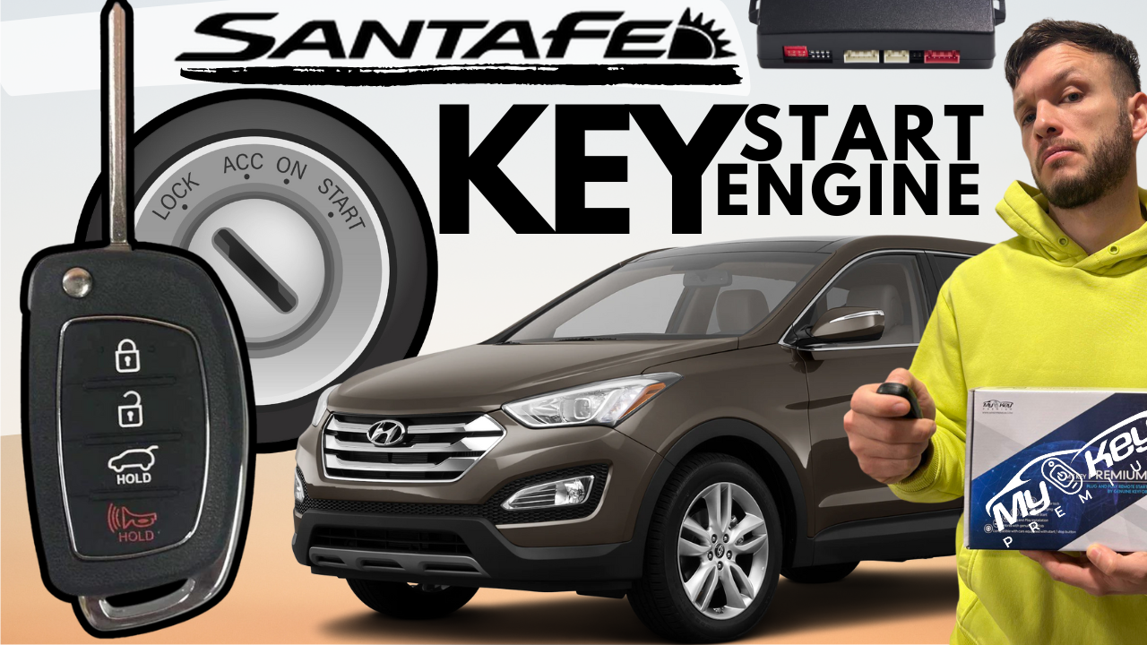Hyundai Santa Fe 2012-2018 Remote Starter | How To install | MyKey Premium