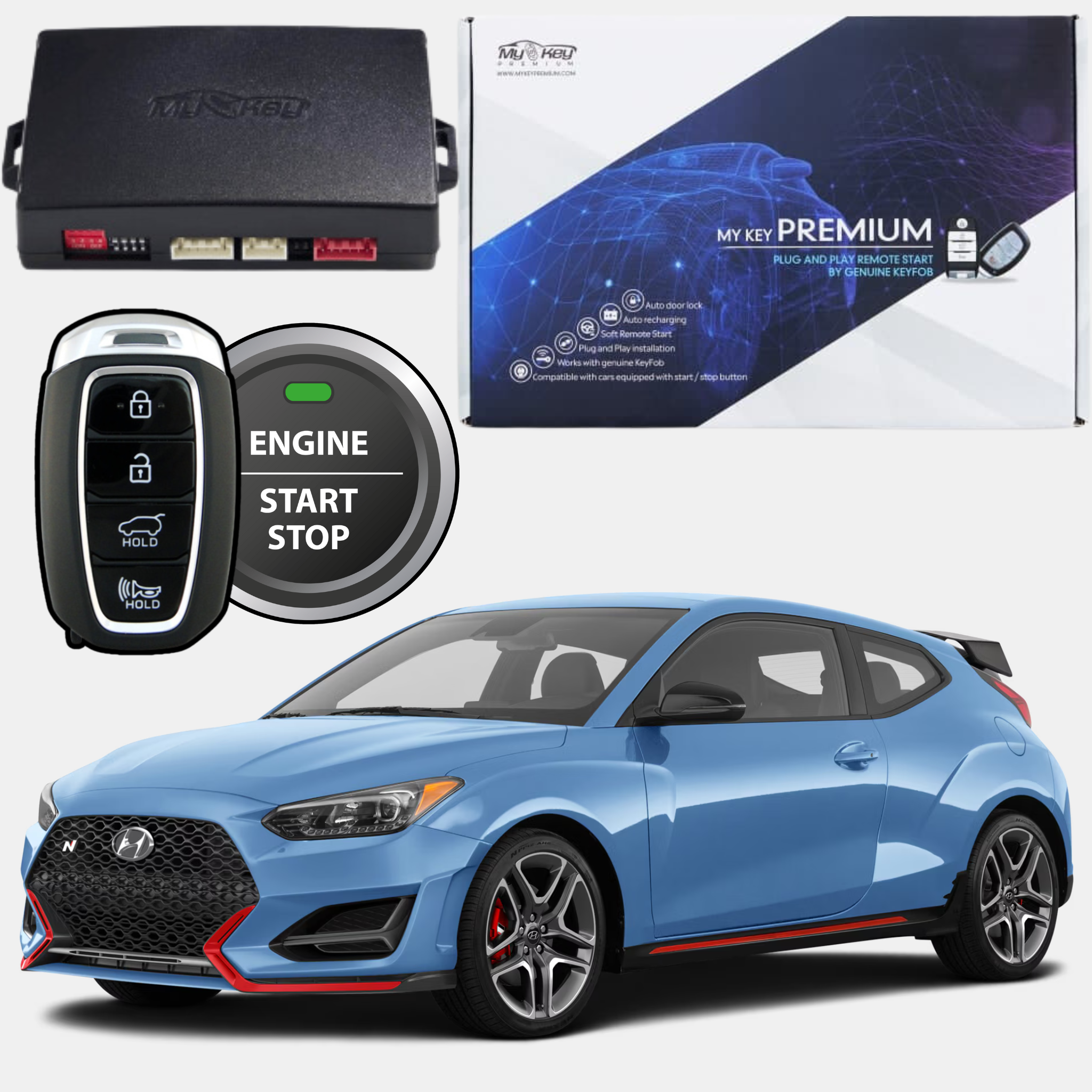 veloster n 2019-2024 remote engine starter kit