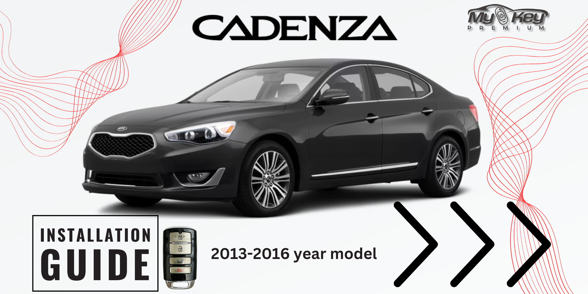 2013-2016 Kia Cadenza VG Key fob Remote Engine auto starter installation guide[My Key Premium]