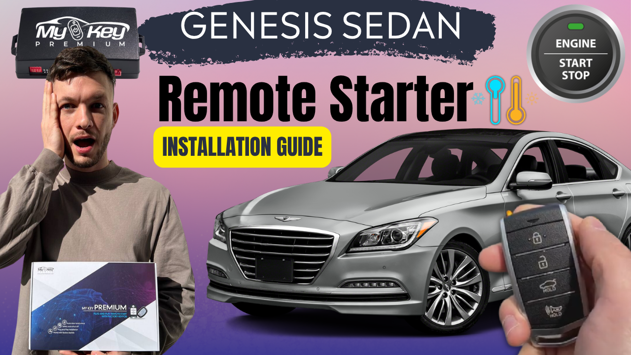2015-2016 genesis sedan remote starter installation by MyKey Premium (video guide)