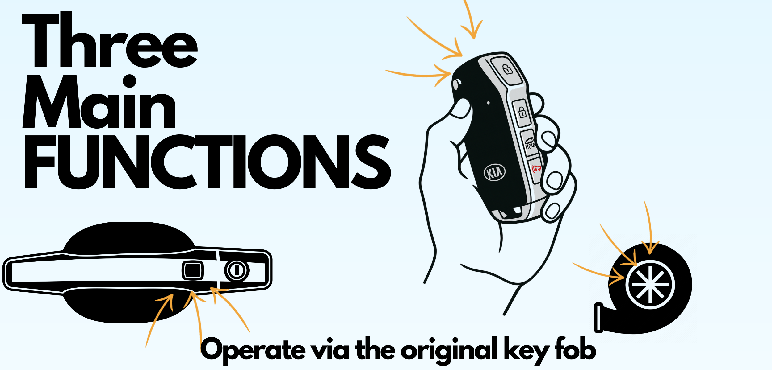 2019 - 2021 kia forte my key premium remote auto starter functions