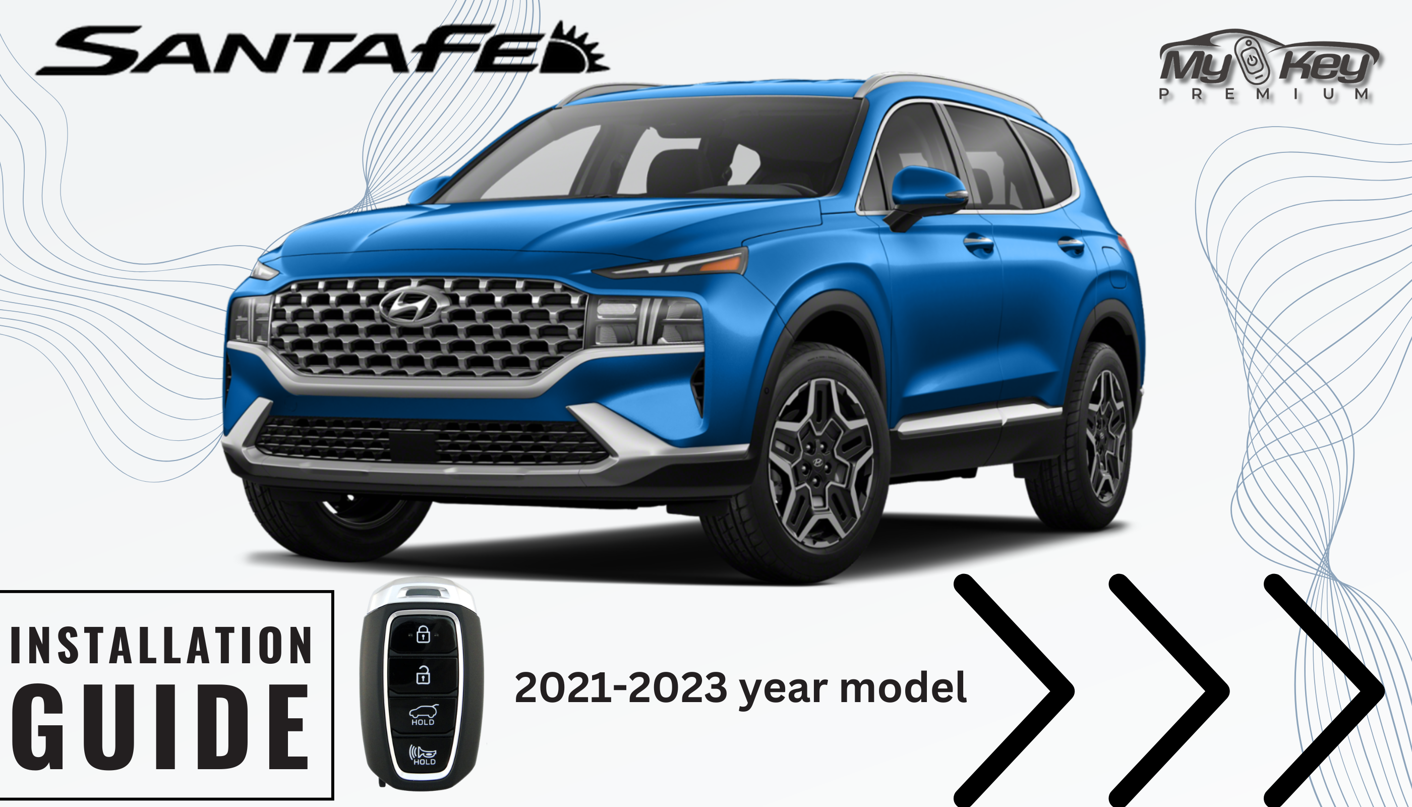 2021-2023 Hyundai Santa Fe remote start kit plug and play oem key fob Installation guide