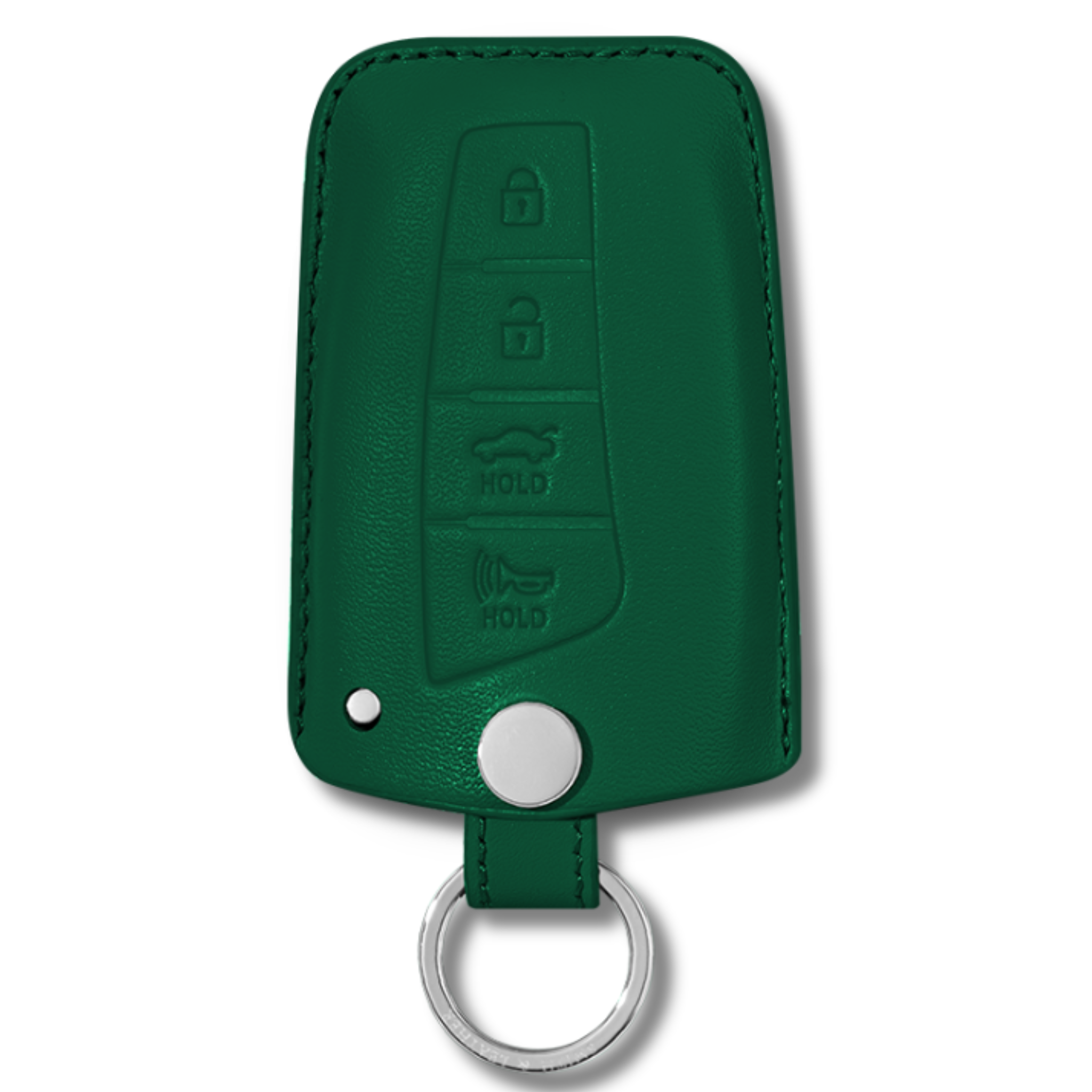 Hyundai Santa Fe Key Fob Premium Leather Case green