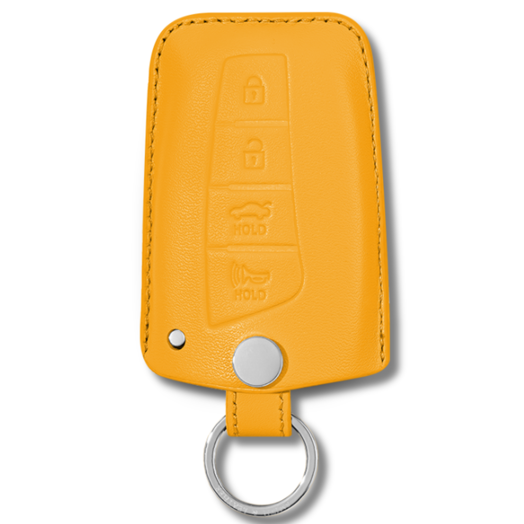 Hyundai Santa Fe Key Fob Premium Leather Case yellow