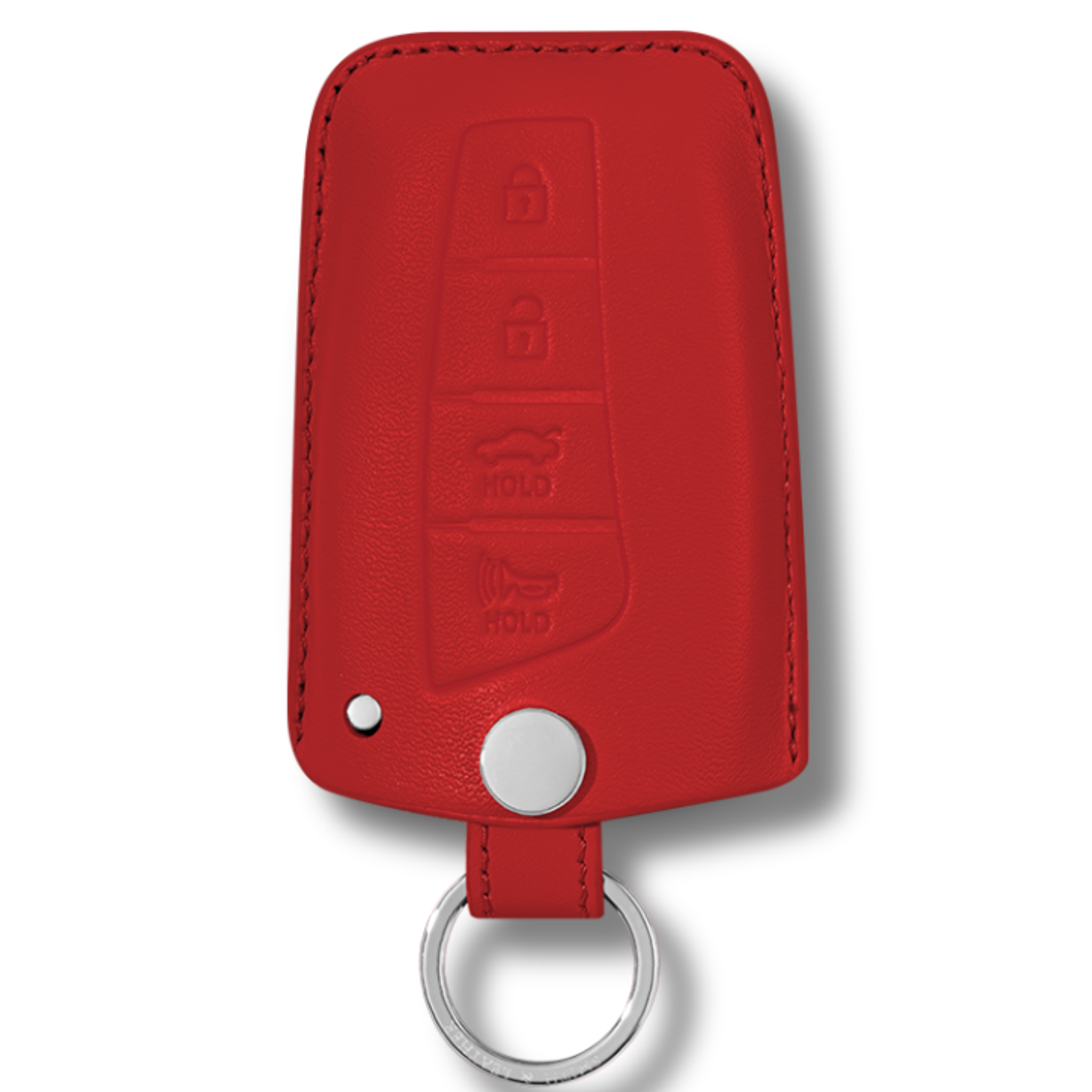 Hyundai Santa Fe Key Fob Premium Leather Case red