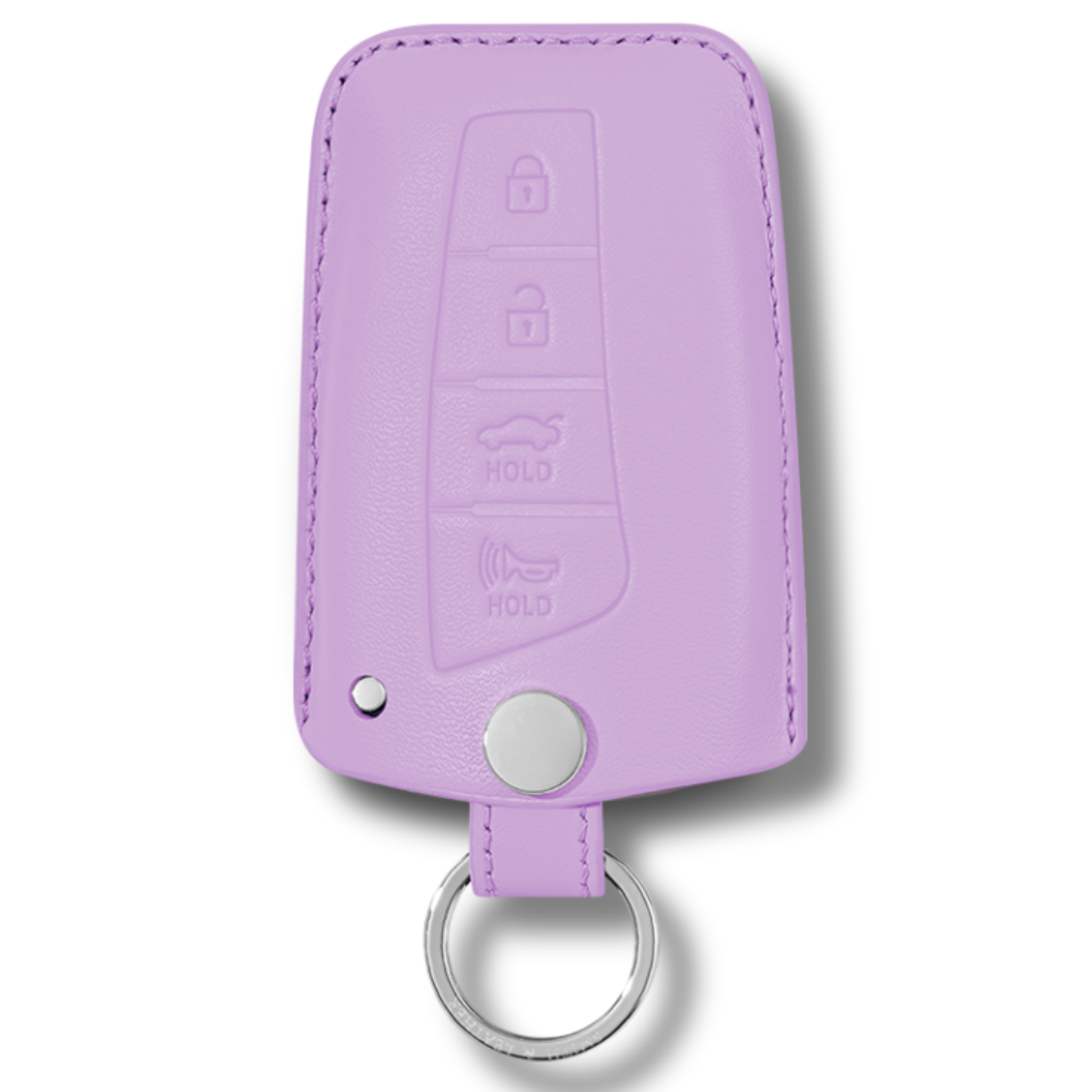 Hyundai Santa Fe Key Fob Premium Leather Case purple