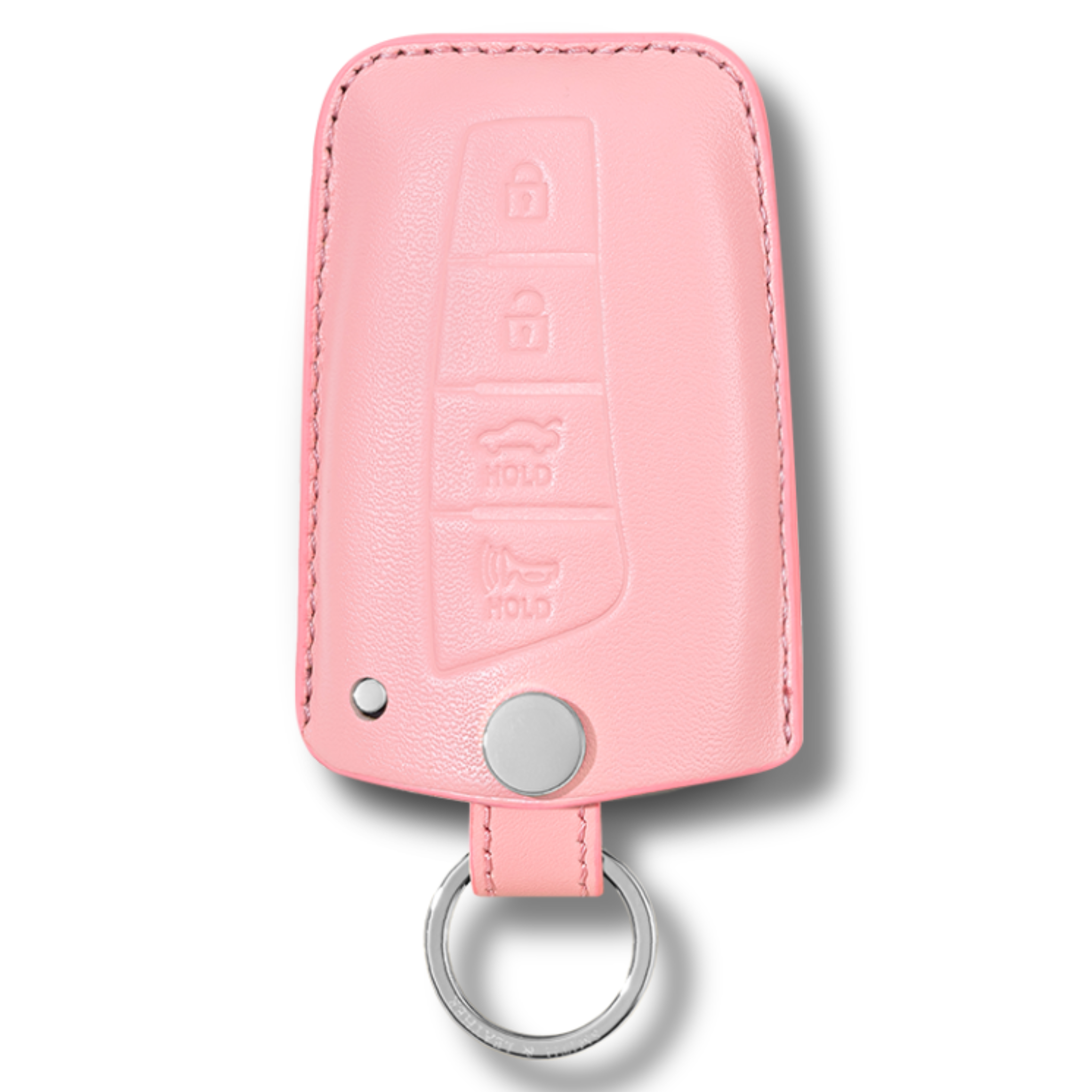 Hyundai Santa Fe Key Fob Premium Leather Case pink