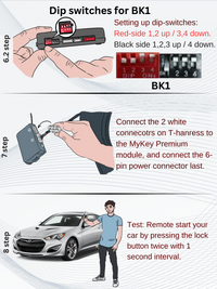 genesis coupe bk1 bk2 key fob remote engine starter kit installation guide [MyKey Premium]