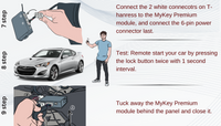 genesis coupe bk1 bk2 key fob remote engine starter kit installation guide [MyKey Premium]