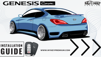 genesis coupe bk1 bk2 key fob remote engine starter kit installation guide [MyKey Premium]