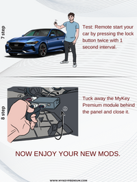 Genesis G70 Key fob Remote Engine auto starter installation guide[My Key Premium] 4