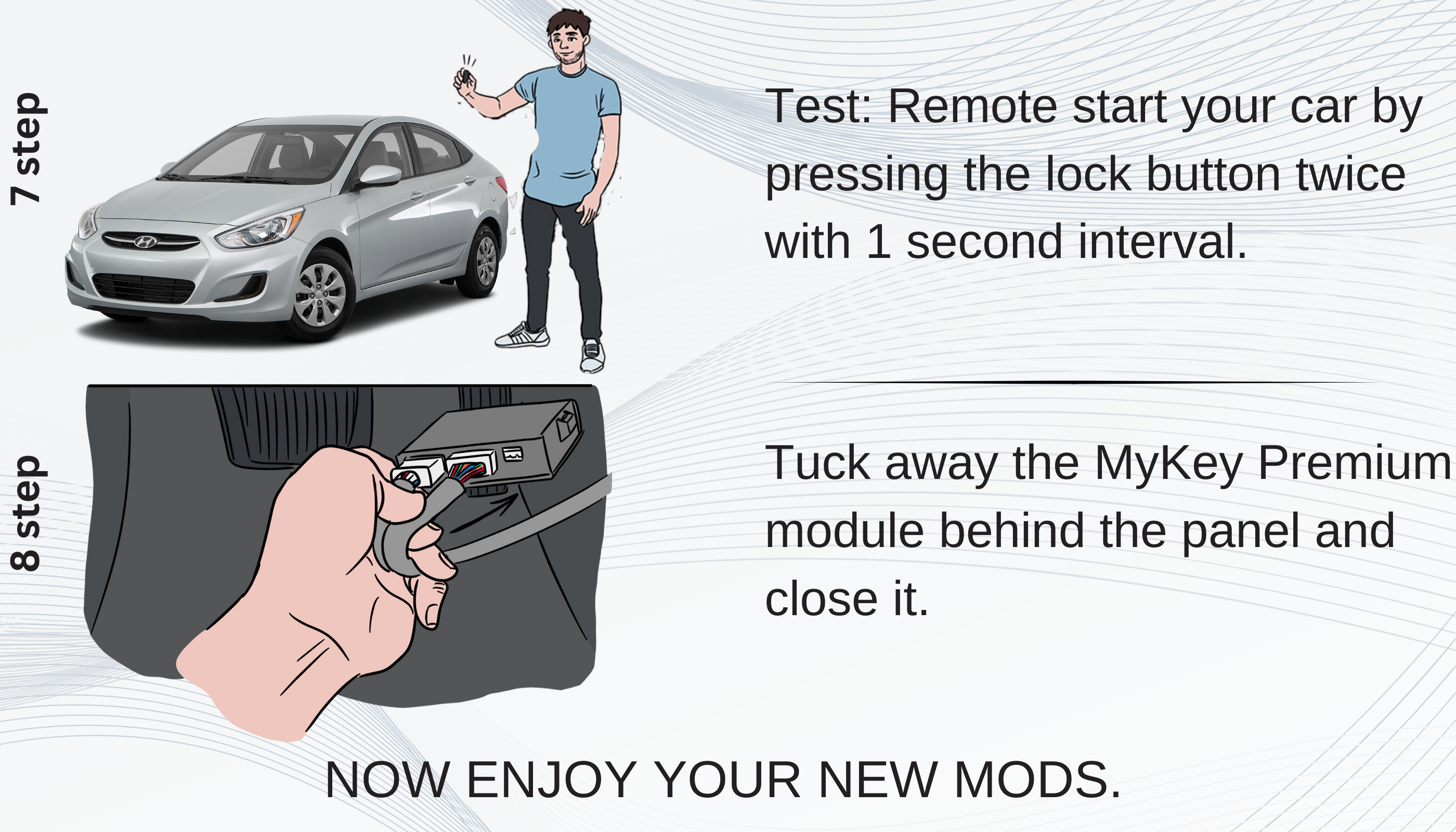 Hyundai Accent Remote engine start with oem key fob install guide 