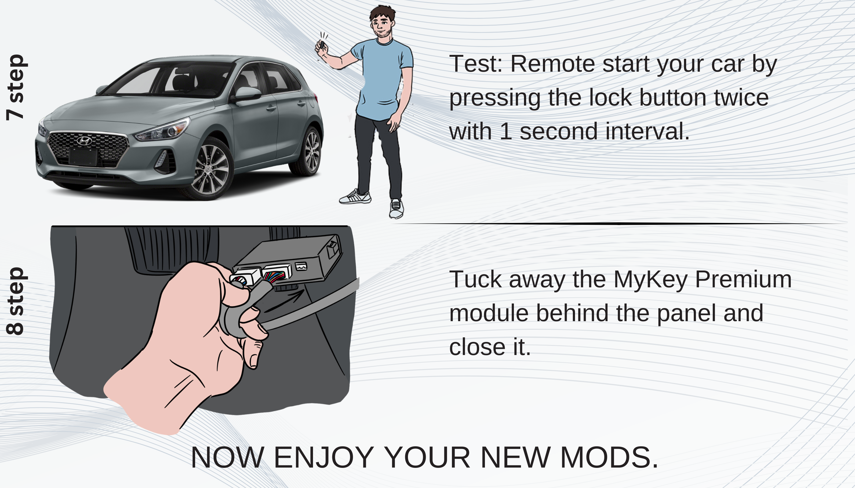 Hyundai Elantra GT 2013-2020 remote engine starter kit installation guide part3