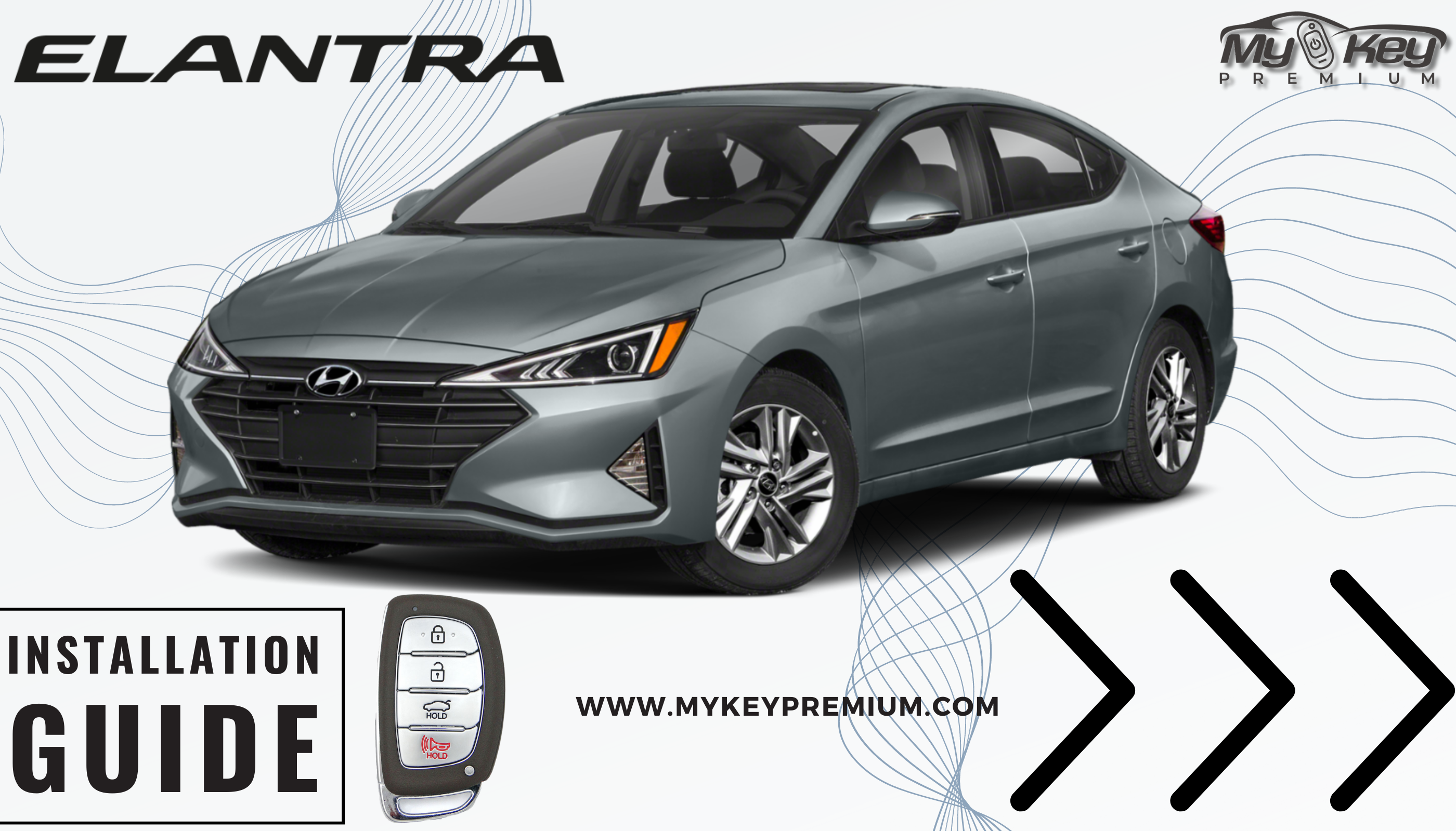 Hyundai Elantra OEM key fob Auto Starter kit installation guide 