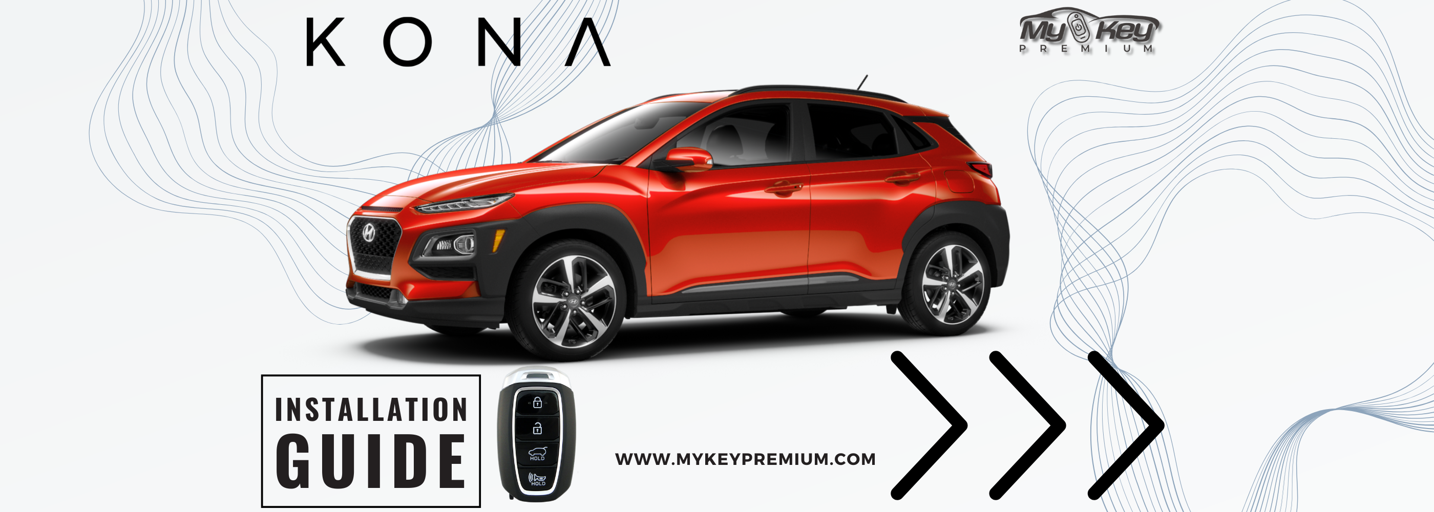 Hyundai Kona Os 2018-2020 Key fob Remote Engine auto starter installation guide[My Key Premium]