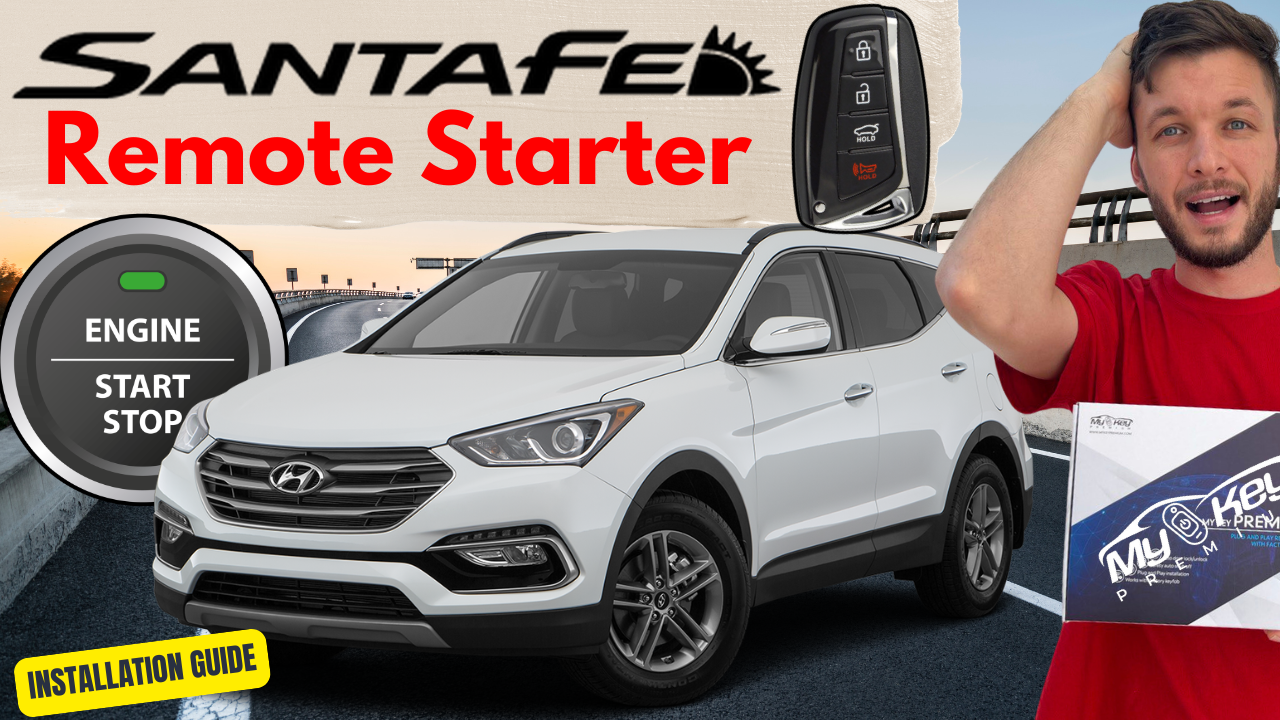 Hyundai Santa Fe DM 2013-2018 remote start plug and play video installation 