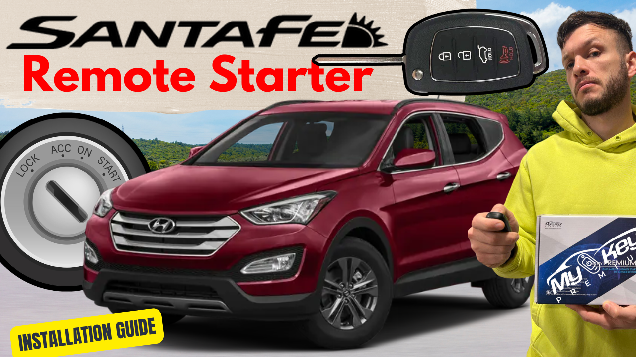 Hyundai Santa Fe DM 2013-2018 remote start plug and play video installation 