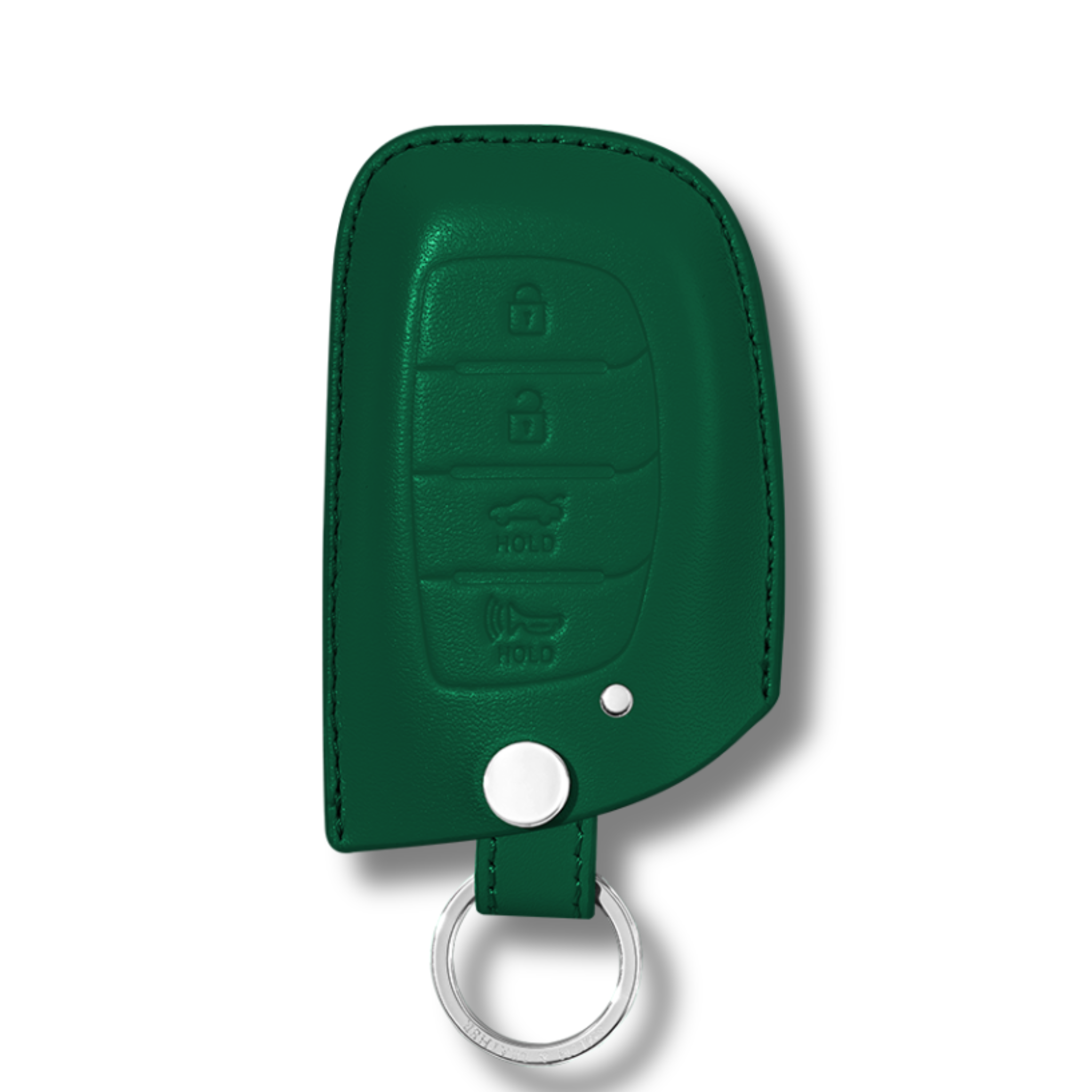 Hyundai Sonata Elantra Tucson Premium Leather Car Key Case Green