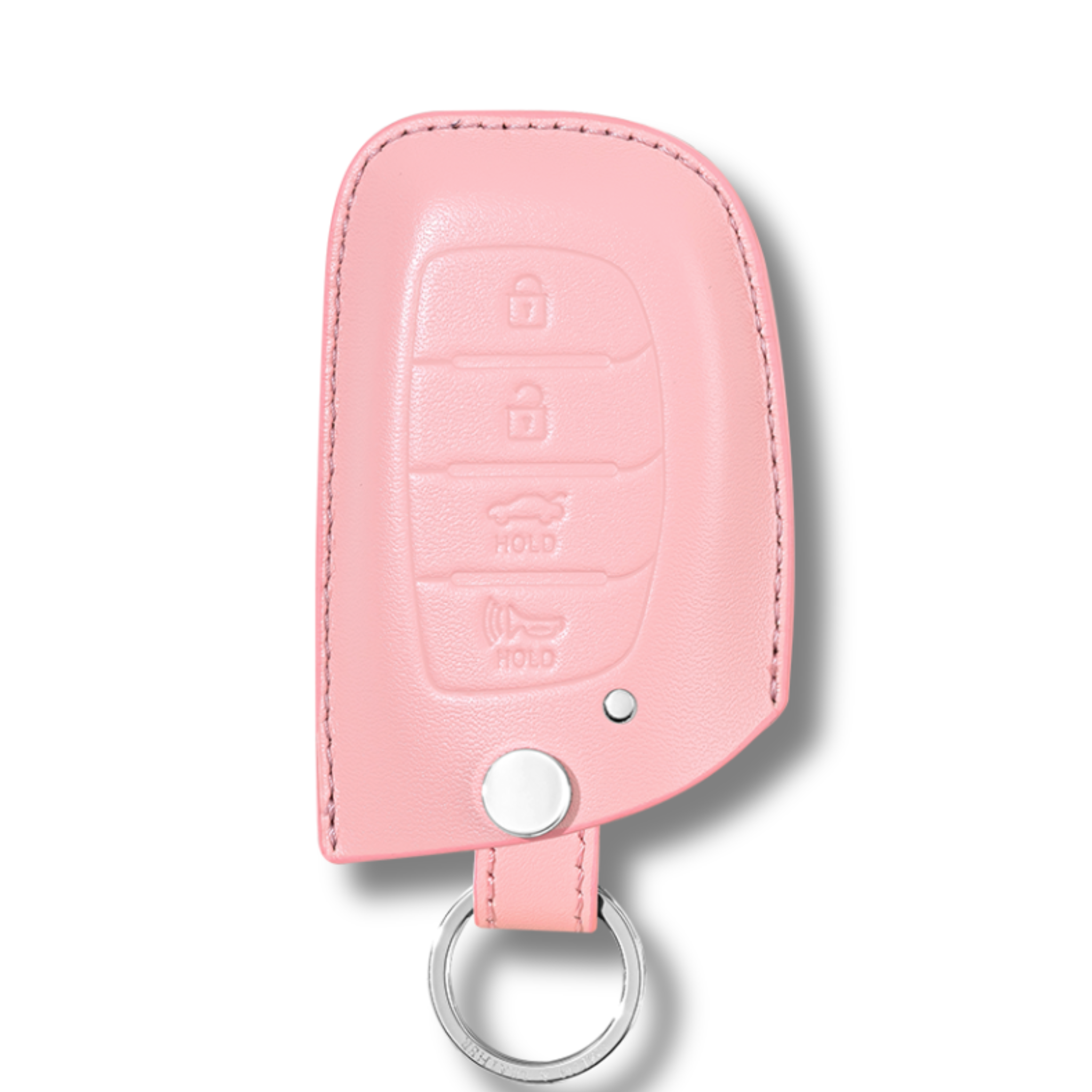 Hyundai Sonata Elantra Tucson Premium Leather Car Key Case Pink