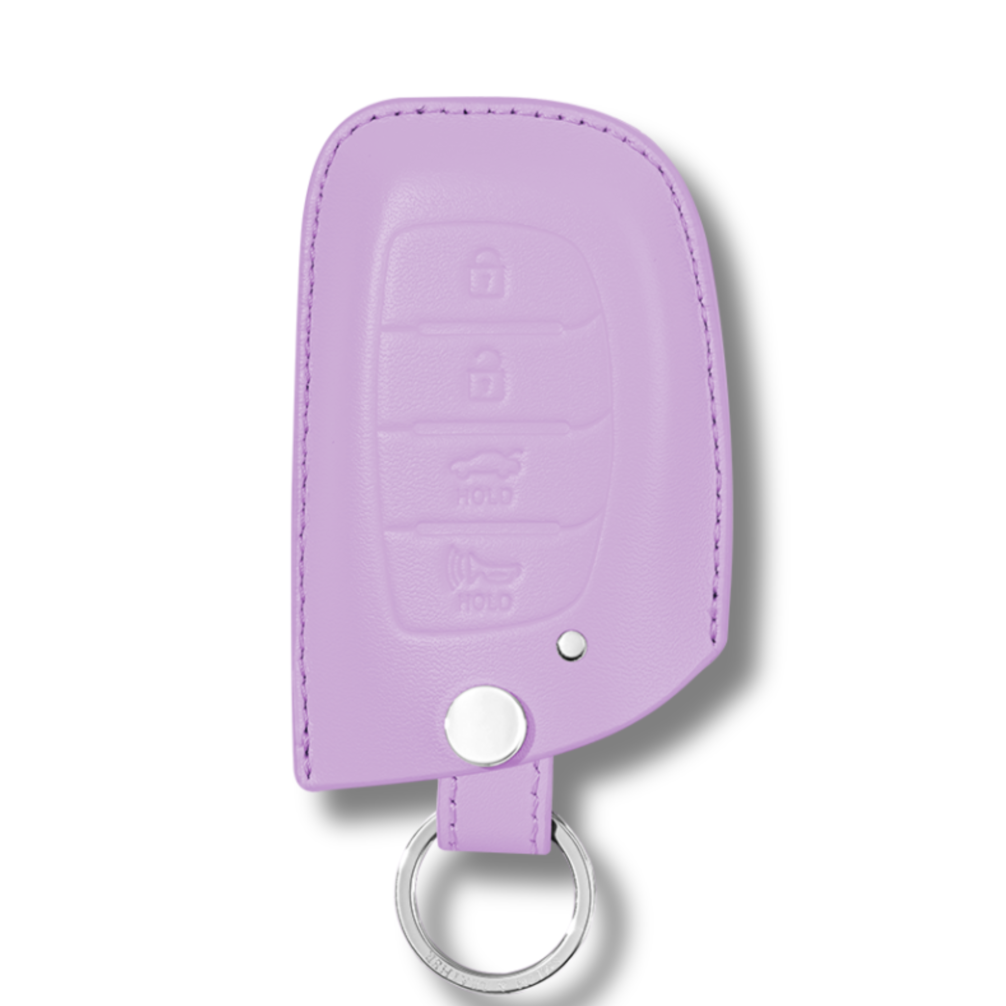 Hyundai Sonata Elantra Tucson Premium Leather Car Key Case Purple