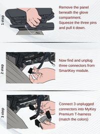 Hyundai Sonata Key Fob remote engine auto starter kit installation guide [MyKey Premium]