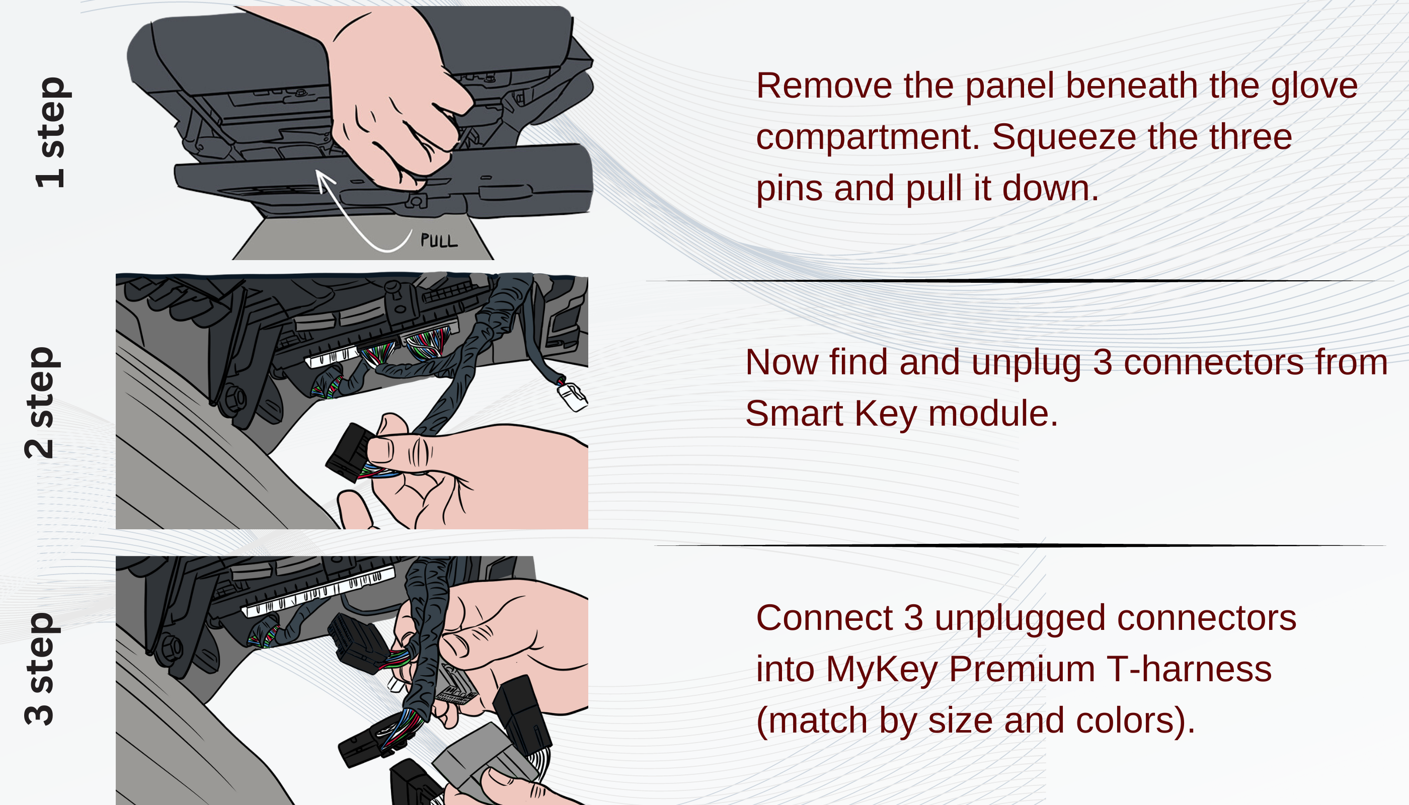 Hyundai Sonata Key Fob remote engine auto starter kit installation guide [MyKey Premium]