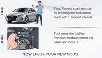 Hyundai Sonata Key Fob remote engine auto starter kit installation guide [MyKey Premium]