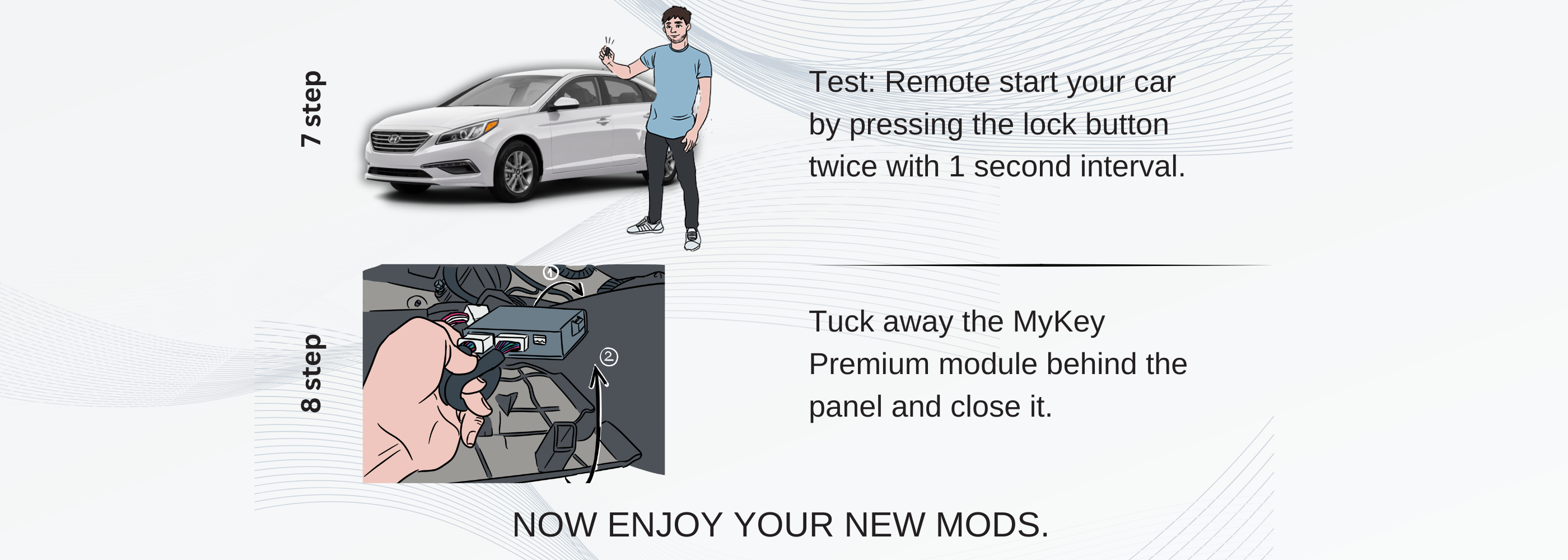 2015-2017 Hyundai Sonata LF Remote Start kit plug and play installation [MyKeyPremium] test part