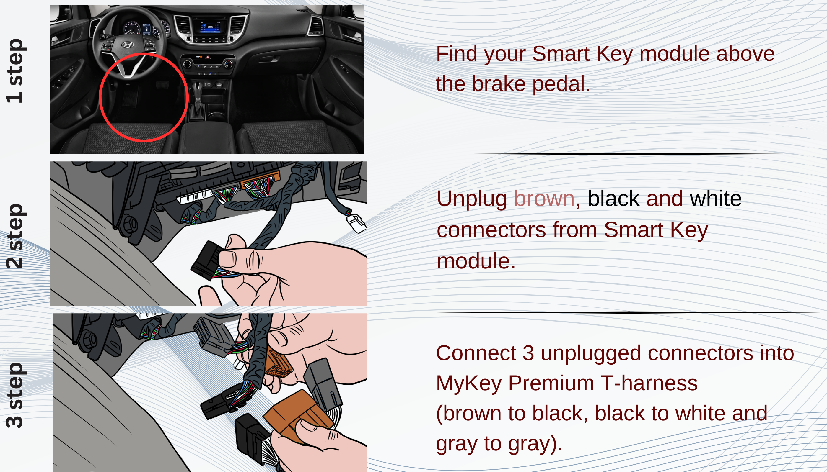 2016-2021 Hyundai Tucson TL remote start kit plug and play oem key fob installation guide part 2
