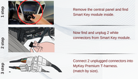 Hyundai Veloster Key Fob remote engine auto starter kit installation guide [MyKey Premium]