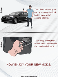 kia cadenza oem key fob remote engine starter kit installation guide 