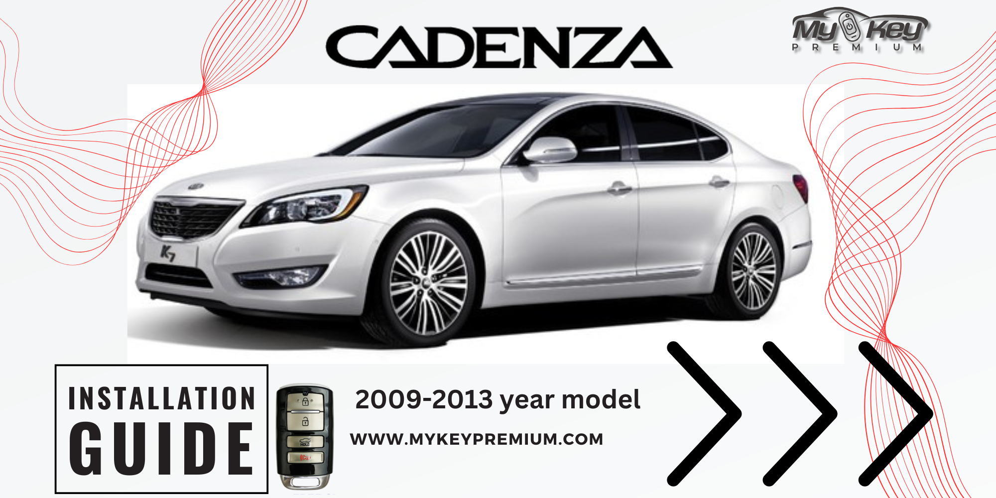 Kia Cadenza VG (2009-2012) Remote Start Kit – Plug & Play [MyKey Premium] installation guide