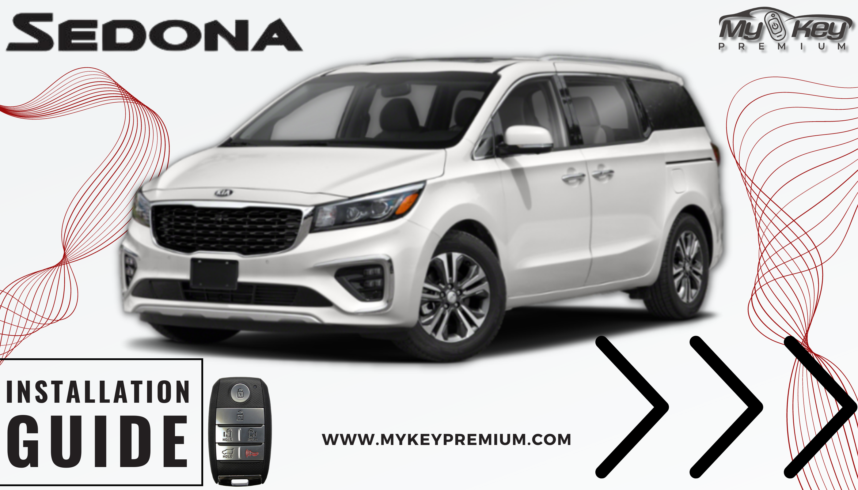 OEM Kia Remote Starter System Kit - Keyless Entry For 2015-2018 Kia Sedona A9F60-AQ500